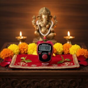 Naam Jap Digital Tally Counter with LED | Ring Type | Multicolour
