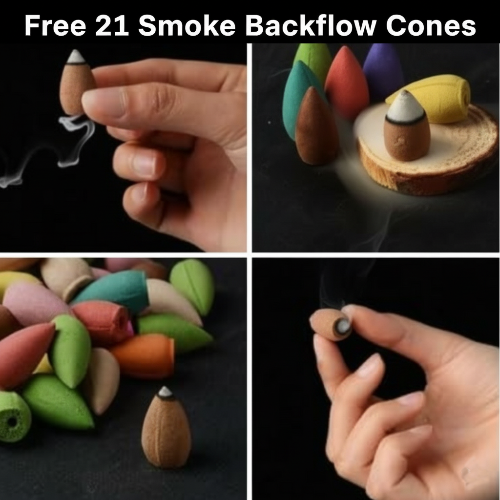 Adiyogi Mahadev Shiv Backflow Cone Incense Holder with 21 Free Cones Adiyogi Mahadev Shiv Backflow Cone Incense Holder with 21 Free Cones - Image 3